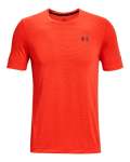 Men's Ua Rush Seamless Illusion Short Sleeve - Phoenix Fire Sm