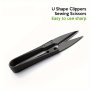 U-shaped Spring Yarn Snips: 4.3-INCH Tailor's Shears With High-carbon Steel Blades For Embroidery Sewing And Crafting