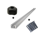 T-Track Universal Metric Alu 1.2M + M8 Bolt + M8 Knob