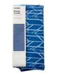 Navy Patterned Shower Curtain 178X200CM - None Assorted