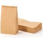 50PCS Brown Paper Lunch Bags& Kraft Paper Bags - 18.0 L X 11 W Cm