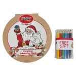 Christmas Colouring Book With Pencils Width: 16CM