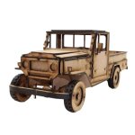 3D Wooden Model Toyota Land Cruiser
