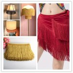0.91METER 4.57METER Fringe Tassel Trim Vibrant Latin Dress Diy Accessory Stage Costume Lace Ribbon Sewing Craft Embellishment
