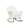 Lulu Fleece Rocking Chair - Cream