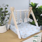Changing Mat Cover Blue Rainbows Boho Boy