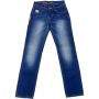 - EC818 Mens Blue Denim Straight Leg Jeans