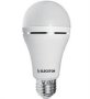 Elecstor E27 7WATT Emergency Rechargeable LED Bulb - 4 Hour Battery Life 30 000HOUR Lifespan 700 Lumens During Standard Usage / 230 Lumens During A