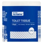 No Name 1 Ply Single Toilet Tissue