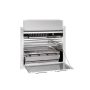 Chad-O-Chef Entertainer 4 Burner Built-in Natural Draught with Warmer Tray