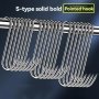 20PCS Meat Hook For Butcher Heavy Duty Stainless Steel Meat Hook For Hanging Beef Bacon Ham Duck