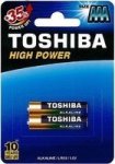 Toshiba Aaa High Power Alkaline Batteries Pack Of 2
