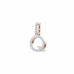 SWAROVSKI Remix Collection Charm Q White Rose-gold Tone Plated