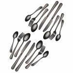 Killer Deals Kitchen Cutlery Stainless Steel Dining Set ?black X16 Combo - Best Bargains Online