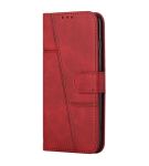 Flip Leather Case With Card Holder Compatible With Iphone 13 Pro Max -red