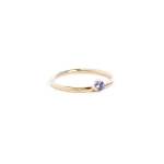 Three Claw MINI Tanzanite Ring In Yellow Gold - T