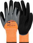 Cut Master Nitri Grippa 3 4 Dipped Gloves - Orange grey black 11