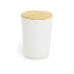 - Cream Bamboo Fibre Storage Container - Medium