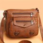 Retro Fashion Large Handbag For Men Women Large Capacity Satchel Bag Flip Pocket Leisure Travel Casual Bag Commuter Bag