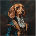 FSC2387 Printed Panel Dachshund