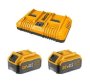 Ingco 2 X Li-ion Battery Pack 5.0AH With Dual Fast Intelligent Charger