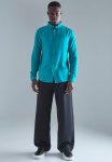 Plain Viscose Long Sleeve Shirt - Blue