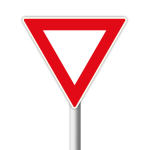 Yield Road Sign R2