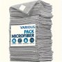 10-PACK Microfiber Cleaning Towels - Scratch-free Quick-dry Super Absorbent Auto Detailing And Polishing Cloths