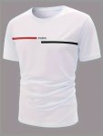 Paris Print Men's Casual Daily Short Sleeve Crew Neck T-Shirt Summer Outdoor