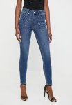 Sissy Boy Wilder: Mid Waist Skinny With Bling - Med Vintage