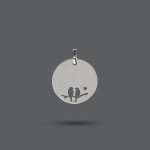 Silver Love Birds Pendant