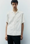 Regular Fit Lyocell Resort Shirt - White