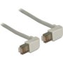 0.5M CAT.5E Sftp Networking Cable Grey CAT5E S-stp Cable RJ45 Angled / 0.5 M