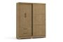 Mateo 3 Door Wardrobe -brown