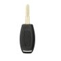 2 Button Car Key Shell With Blade Suitable For Tata Manza/vista/indigo Ecs Black