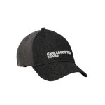 Two-tone Dark Denim Cap – Black Denim-grey Denim