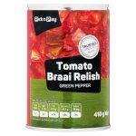 Pnp Let's Cook Braai Seasoned Tomato Braai Relish With Green Peppers 410G