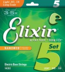 Elixir Nanoweb Light Long Scale 45-130 5-STRING Bass Strings