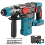 Brushless Rotary Hammer Drill For Makita 18V Battery Tool Only 3.2 Joule Impact 1-1 8" Sds-plus Chuck 2 Modes Drill hammer Cordl