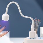 Flexible Usb-powered Uv LED MINI Nail Dryer Quick Drying Gel Nail Polish Compact Portable Design Plastic Material Dual Light Sou