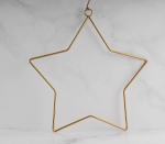 Hanging Star Gold Mtl 27X5X28CM