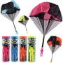1Pc Set Tangle Parachute Figures Hand Throw Soliders Square Outdoor Flying Toys Throw This Toy Into The Air And It Will Fly Easter Gift