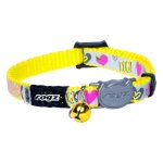 Rogz Reflectocat Collar Dayglo Bird Design