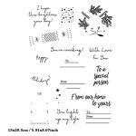 Wooyangfun 1PC Merry Christmas To A Special Person To From Clear Stamp For Card Making Decoration And Scrapbooking