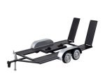 Motormax 1:24 Metal Trailer Black