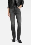 G-star Raw Strace Straight Wmn - Worn In Black Moon