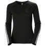 Women's Lifa Active Stripe Crew Base Layer - 990 Black / S