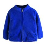 Betadog Boys' Zip Up Kids' Full Zip Ultra Soft Sweatshirt Coat For Boys And Girls Fall Clothes Dark Blue 12-18 Months