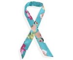 Urban Muse Wildflower Handbag Scarf Turquoise