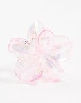Pink Plastic Frangipani Claw Clip